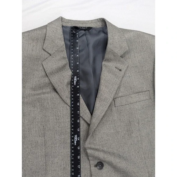 Jos. A. Bank Signature Blazer Sport Coat‎ Suit Jacket Silk LambsWool 44L 48" EUC - Picture 9 of 14
